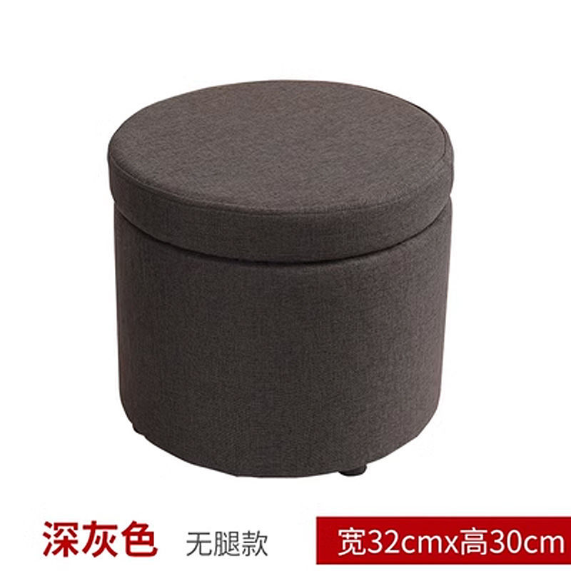 Taburete de tela bajo para el hogar taburete de sofá taburete redondo taburete de almacenamiento creativo simple taburete de almacenamiento taburete pequeño para adultos taburete de zapatos