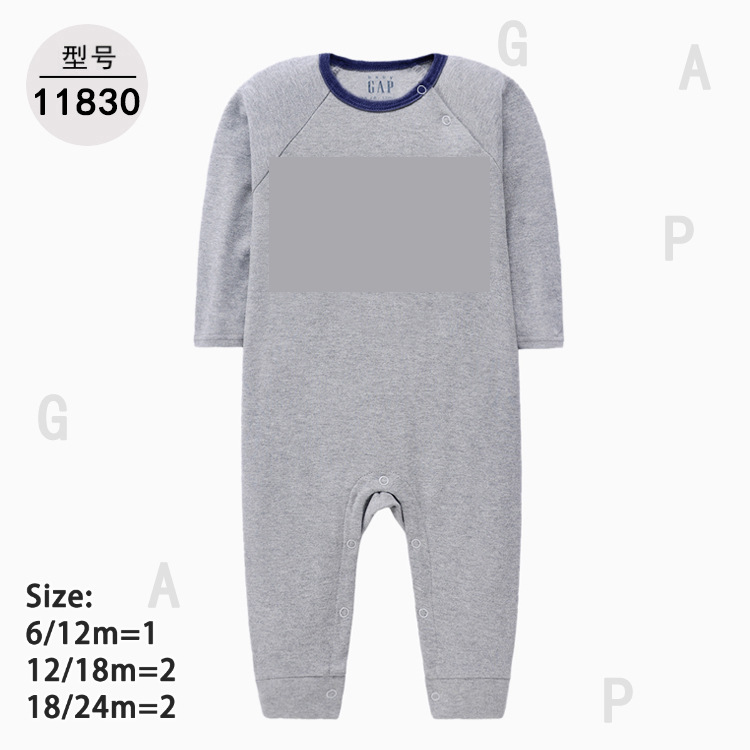 Foreign trade new children's clothing jumpsuit cotton class a baby long sleeve khayi infant climbing clothes [a generation of hair]]