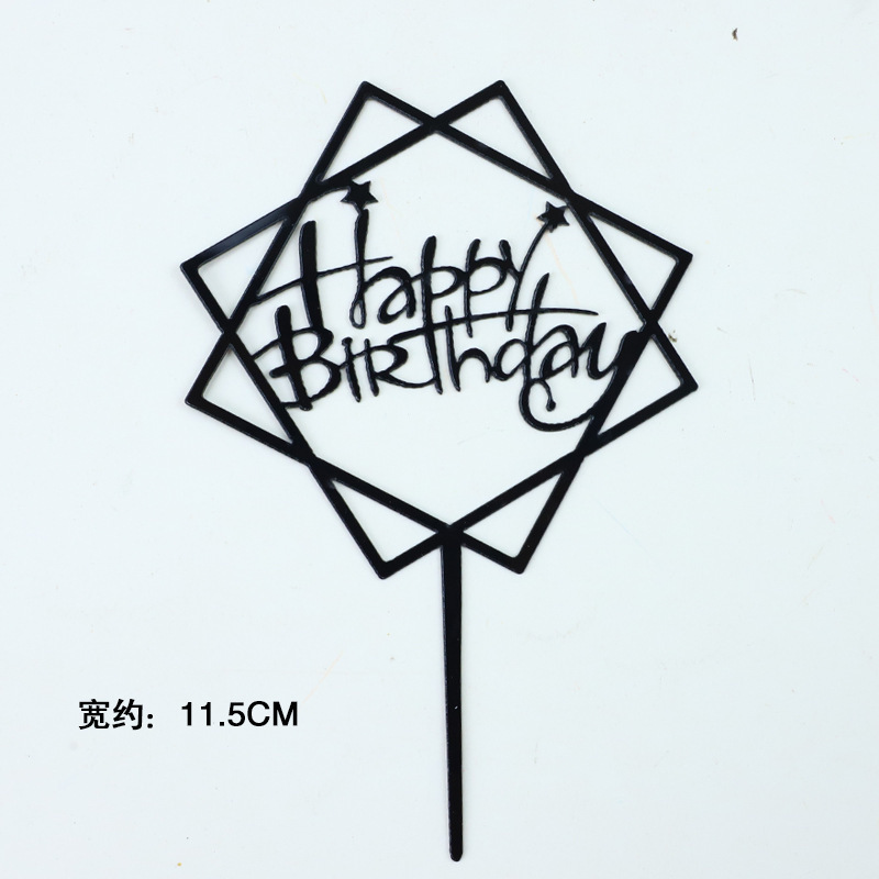 Copyright acrílico pastel decoración ins estilo creativo AMOR Feliz cumpleaños postre de mesa