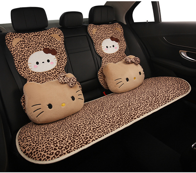 Car Headrest and Lumbar Support Cartoon Kt Cat Headrest Pillow, Car Headrest for All Seasons, Lumbar Pillow, Neck Pillow, Car Headrest
