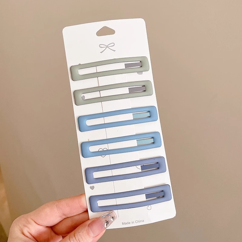 Clips de cabello esmerilado de color, clips de cabello lateral de las mujeres, toque de cabeza posterior, clip de cabello rotos, clip de cabello rojo en línea 2025, nuevo