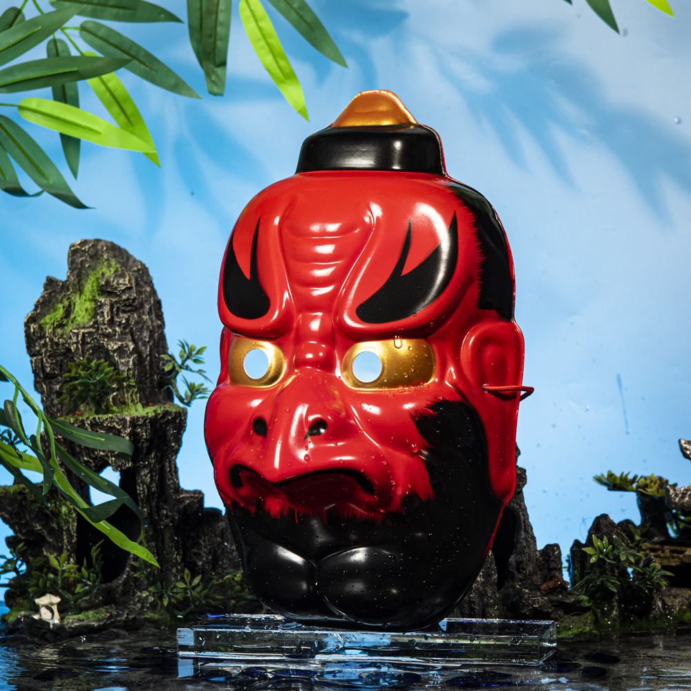 Tendencia nacional hombre pájaro dividido cuervo tengu estilo japonés prajna hombre pico vestido de hombre adulto hombres y mujeres máscara fiesta de Halloween image 4