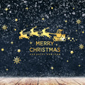 圣诞装饰金色麋鹿圣诞老人贴纸亚马逊圣诞节爆款商场橱窗静电贴