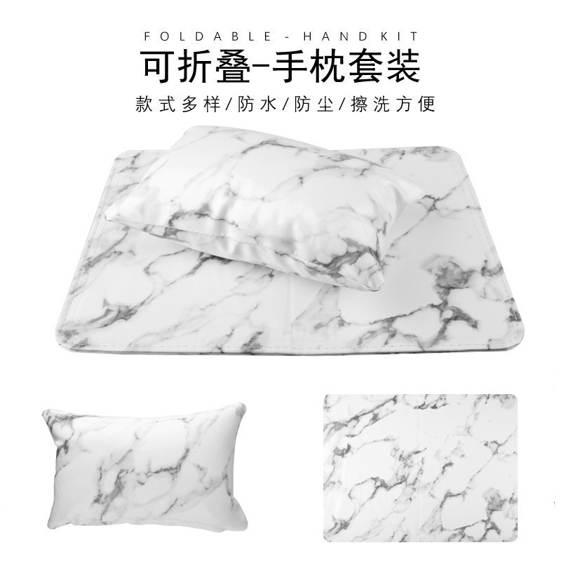 Foldable Japanese marble high-end polyurethane pillowcase for…