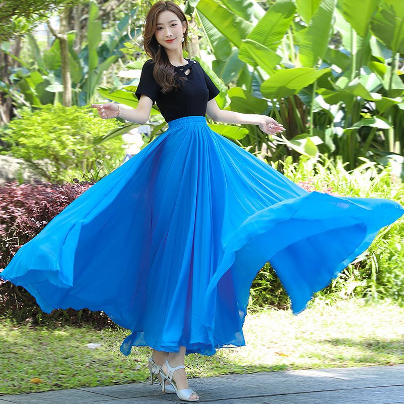 ◐Sky blue 720-degree double-layer swing❃