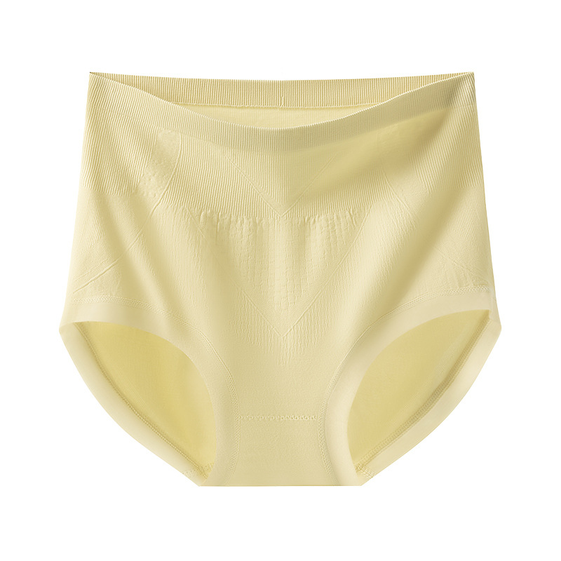 Ladies antibacterianas de cintura alta, damas de cintura alta, estilo fino de verano, transpirable 2024, nueva ropa interior de algodón de color sólido, refrescante