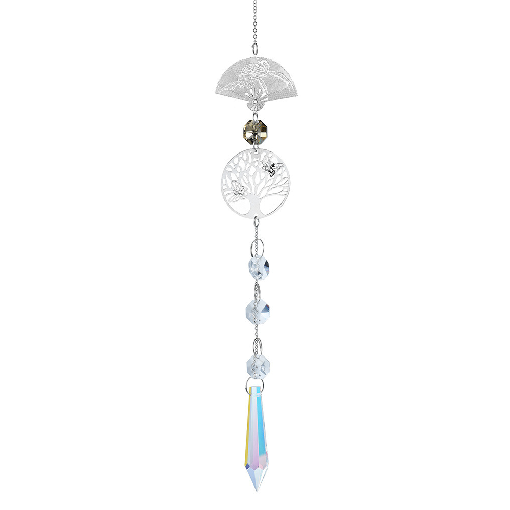 Fan + árbol de la Vida + cuentas puntiagudas 23,2g/36cm