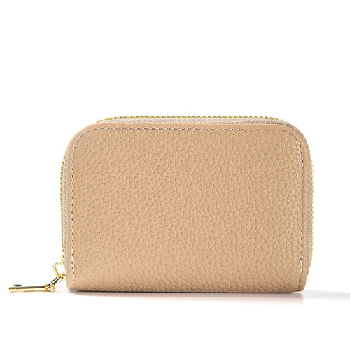  new cross-border foreign trade RFID anti-theft brush organ card bag multi-card slot zipper coin purse card bag