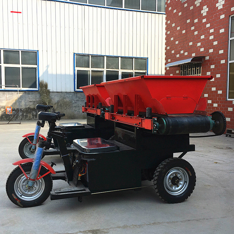 电动预制场三轮上料车 混凝土履带自动卸料车 48V电动三轮运输车