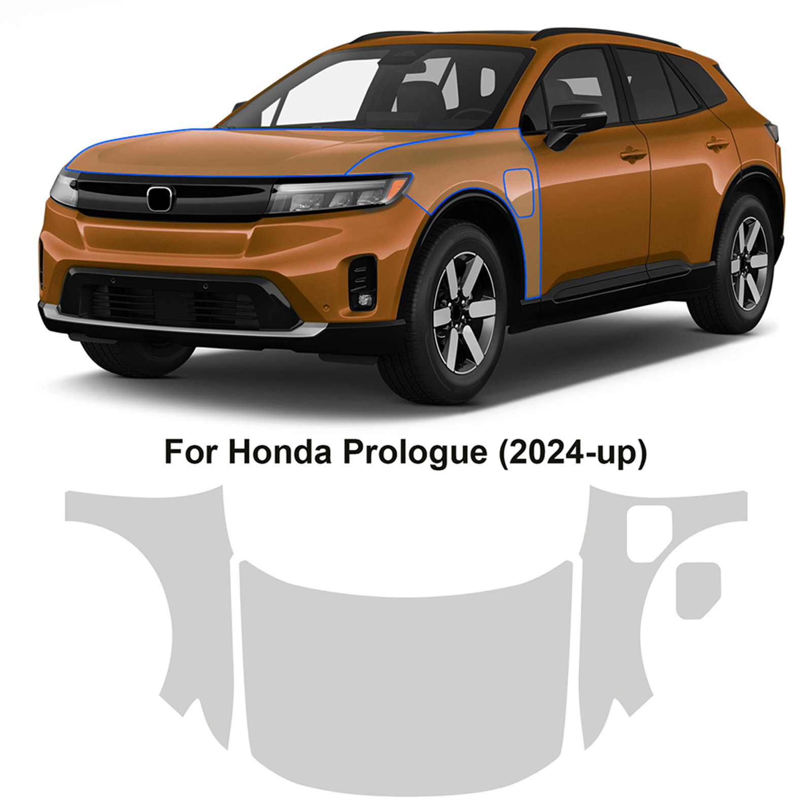 Cross-Border Exclusive Supply for Honda Prologue 24-25 Special Car Custom-Cut Tpu Self-Healing Car Paint Protection Film