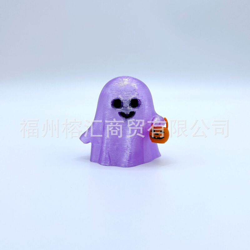 跨境爆品万圣节南瓜小幽灵3D打印装饰品狂欢夜派变装摆件玩具批发|undefined