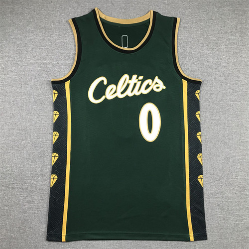 Cross-border jersey men's summer cross-border Celtics 0 Tatum 7 Brown embroidered basketball uniform vest shorts uniform