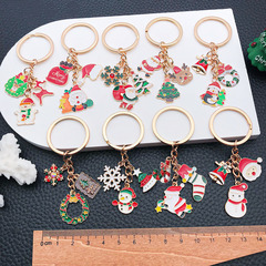 クリスマスかわいいキーホルダーギフトサンタクロースクリスマス帽子クリスマスツリーギフトキーホルダージュエリーペンダント