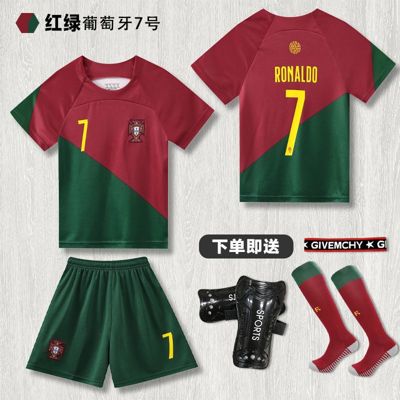 子供用サッカーユニフォームセットメッシ・ネイマール・ロナウドジャージスポーツ速乾性サッカートレーニングユニフォームチームユニフォーム|undefined