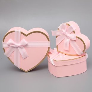 Creative love bronzing three-piece gift box Christmas apple box candy box lipstick box gift box wholesale