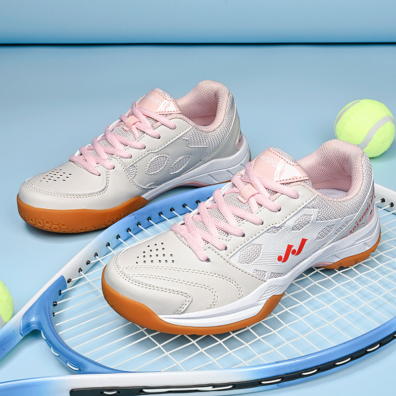 Comercio exterior nuevo tipo de zapatos de bádminton de pareja transpirables antideslizantes zapatos de entrenamiento de competencia
