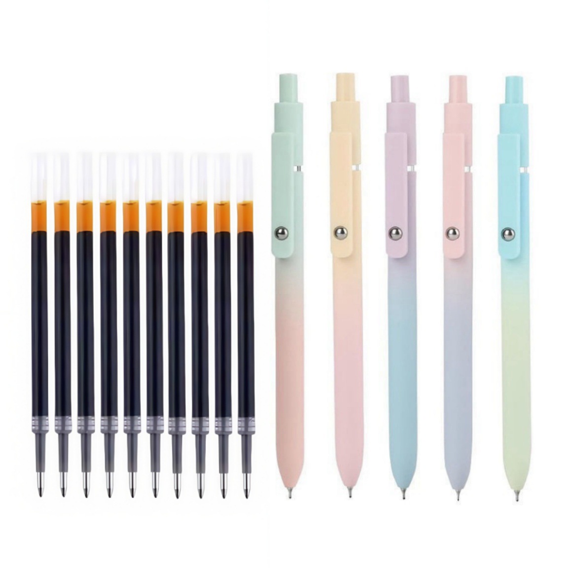 그라데이션 컬러 + 블랙 리필 10개