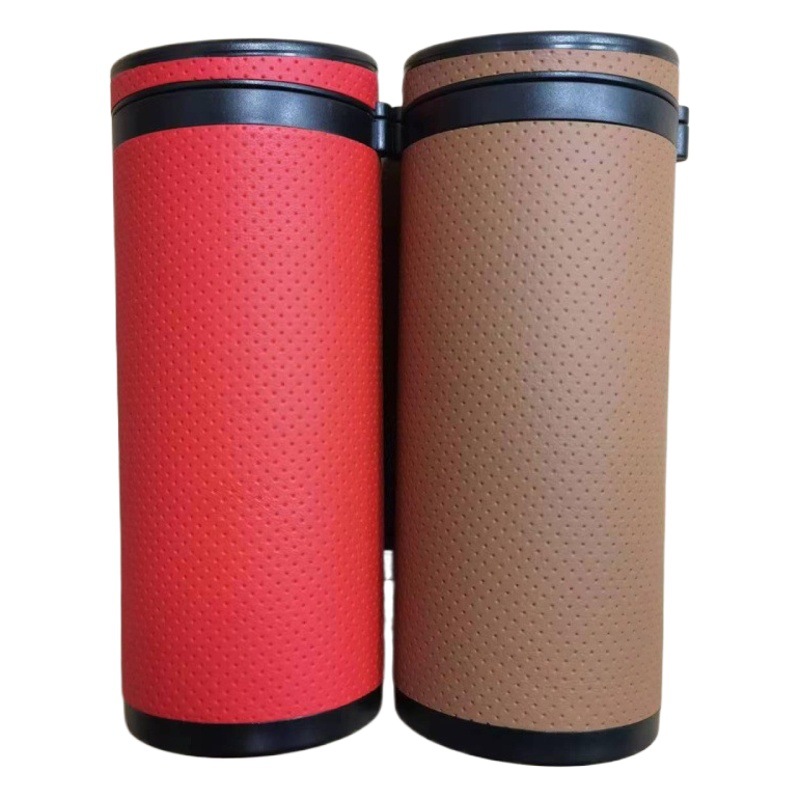 Caja de pañuelos de coche caja de pañuelos de coche alta textura multifuncional interior suministros bolsa de almacenamiento de tubo de tejido de coche transfronterizo