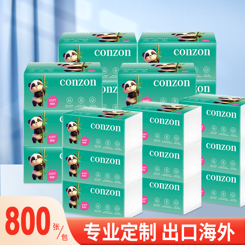 800 paquetes de papel de extracción suave exportación de papel de extracción desechable del Medio Oriente toalla de papel de extracción comercial hotel pulpa de madera pura