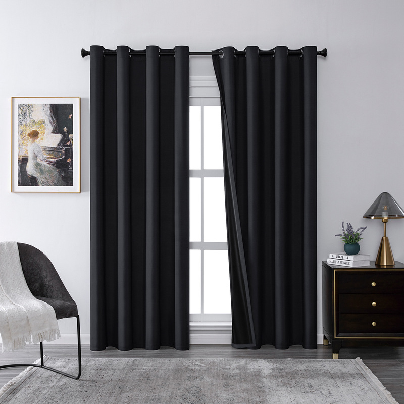 Temu Spring Yarn-Coated Full Blackout Curtains, Heat Insulation and Sun Protection, Foreign Trade In-Stock Wholesale, Shopee Cross-Border Foreign Trade Temu Spring Yarn-Coated Full Blackout Curtains, Heat Insulation and Sun Protection, Foreign Trade In-Stock Wholesale, Shopee Cross-Border Foreign Trade