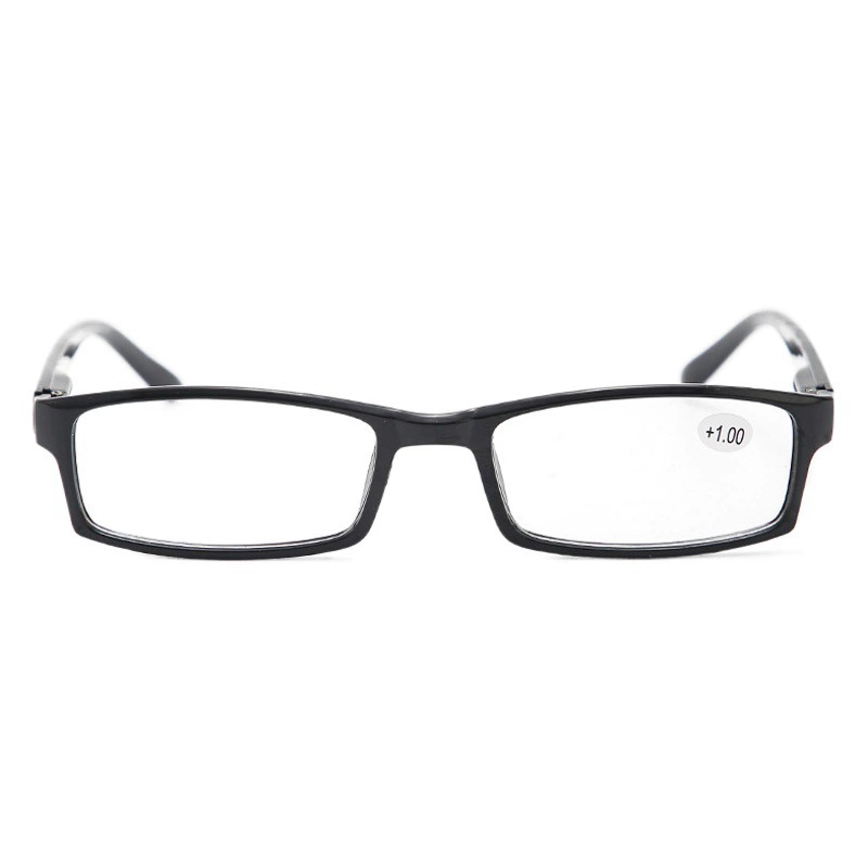 Новые неокрашенные пресбиопические очки для мужчин и женщин, портативные очки с полной оправой для ПК для пожилых людей, квадратная Регулируемая оптическая оправа