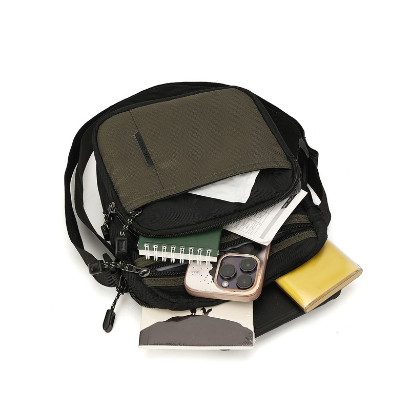 Otoño y invierno nuevo tipo de bolso de hombro de hombre, bolsa de moda multicapa de almacenamiento, bolso de mano simple de negocios de Oxford