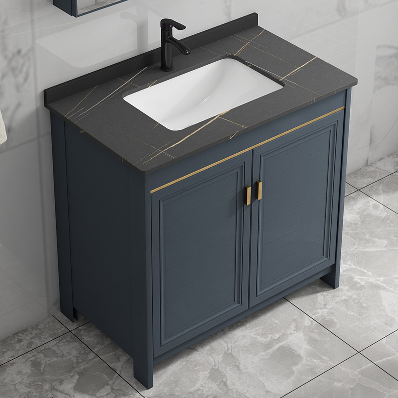 Cabinet under the sink bathroom cabinet slate floor-standing…