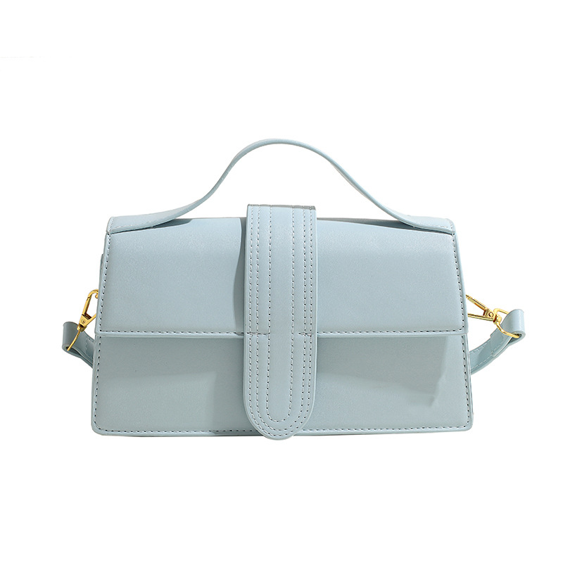 2024 Sense avanzado transfronterizo, nicho, estilo occidental, pequeño bolso cuadrado, bolso de mujer con letras, bolso de mensajero de un solo hombro, bolso de mano handbag