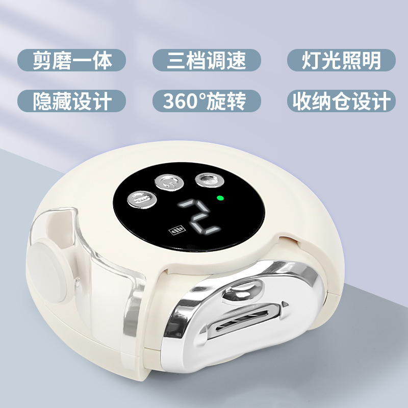 ベビー電動爪切り 全自動爪切り 爪磨き 液晶 ポータブル 多機能爪磨き 中高年向け|undefined