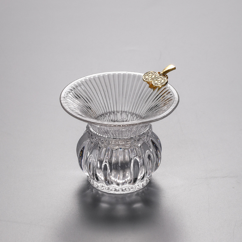 玻璃茶漏茶滤功夫茶具过滤网泡茶器茶隔漏斗配件茶叶滤茶器过滤器