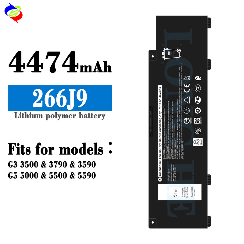 Suitable for Dell 266J9 Laptop Battery G3 3500/3790/3590/g5 5000/5500/5590
