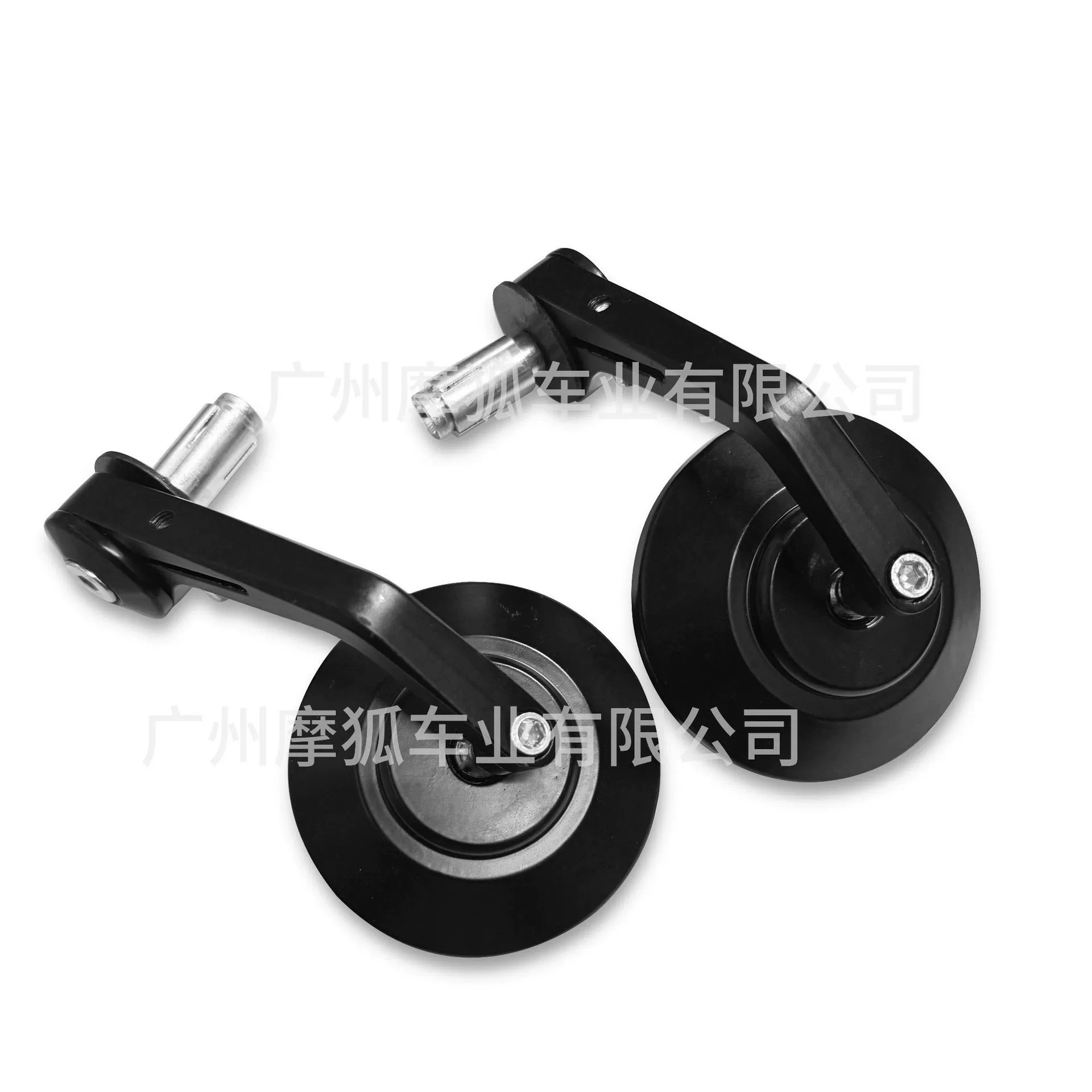 Modified rear view mirror, round pen