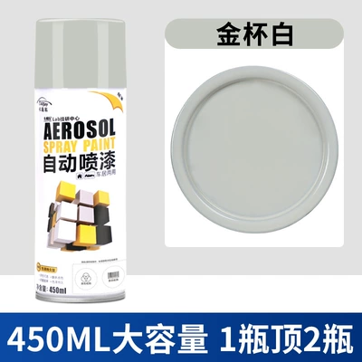 Avtomobil boyası: varnish black and white - 234-jinbei-white-450mlbottle-spray-paint