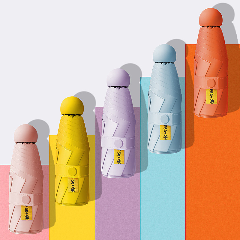 Protección solar 50% de descuento para mujeres sombrillas de cápsula sombrillas