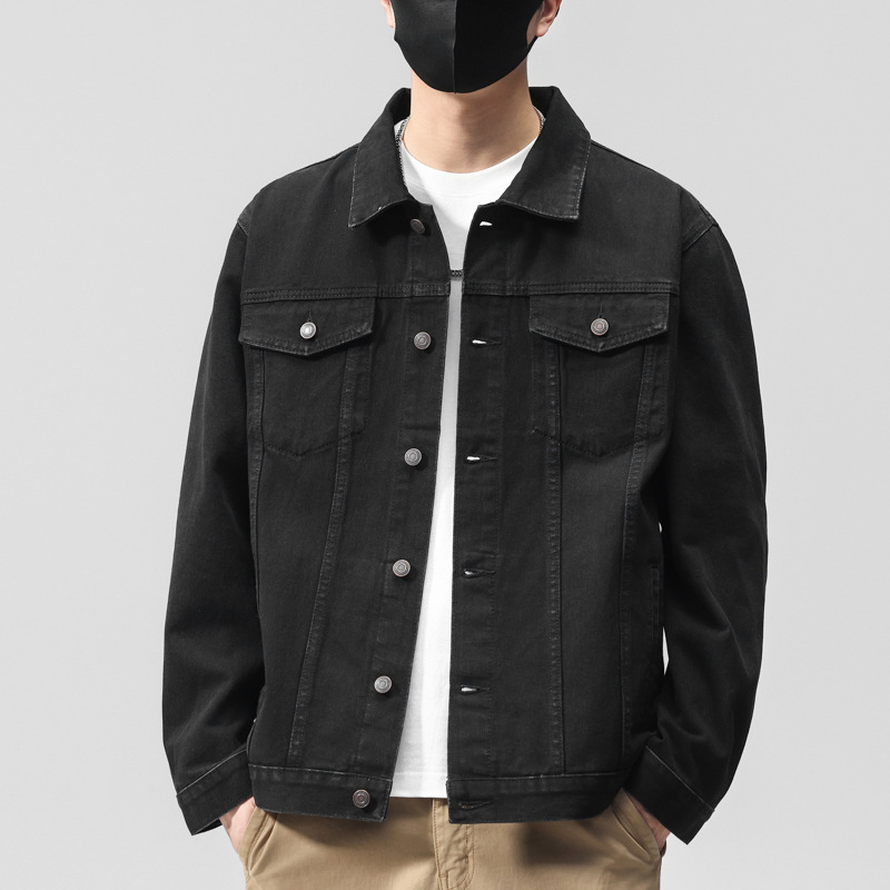 2026 primavera y otoño nuevo chaqueta de vaqueros hombre algodón guapo chaqueta casual coreana hombre tendencia de chaqueta suelta universal image 8