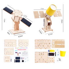 Tech Small DIY Solar Satellite Model Student Science Invention Creative Craft Kit Wholesale Materials