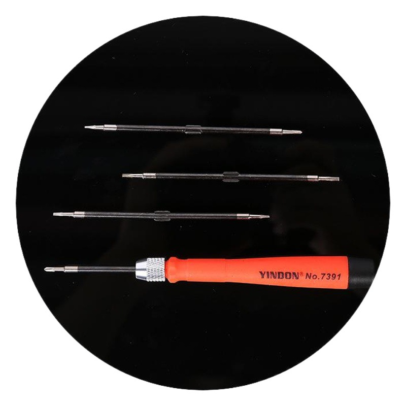 7391a 5PC ajustable de doble uso de precisión destornillador en caja reloj teléfono móvil gafas reparación herramienta traje