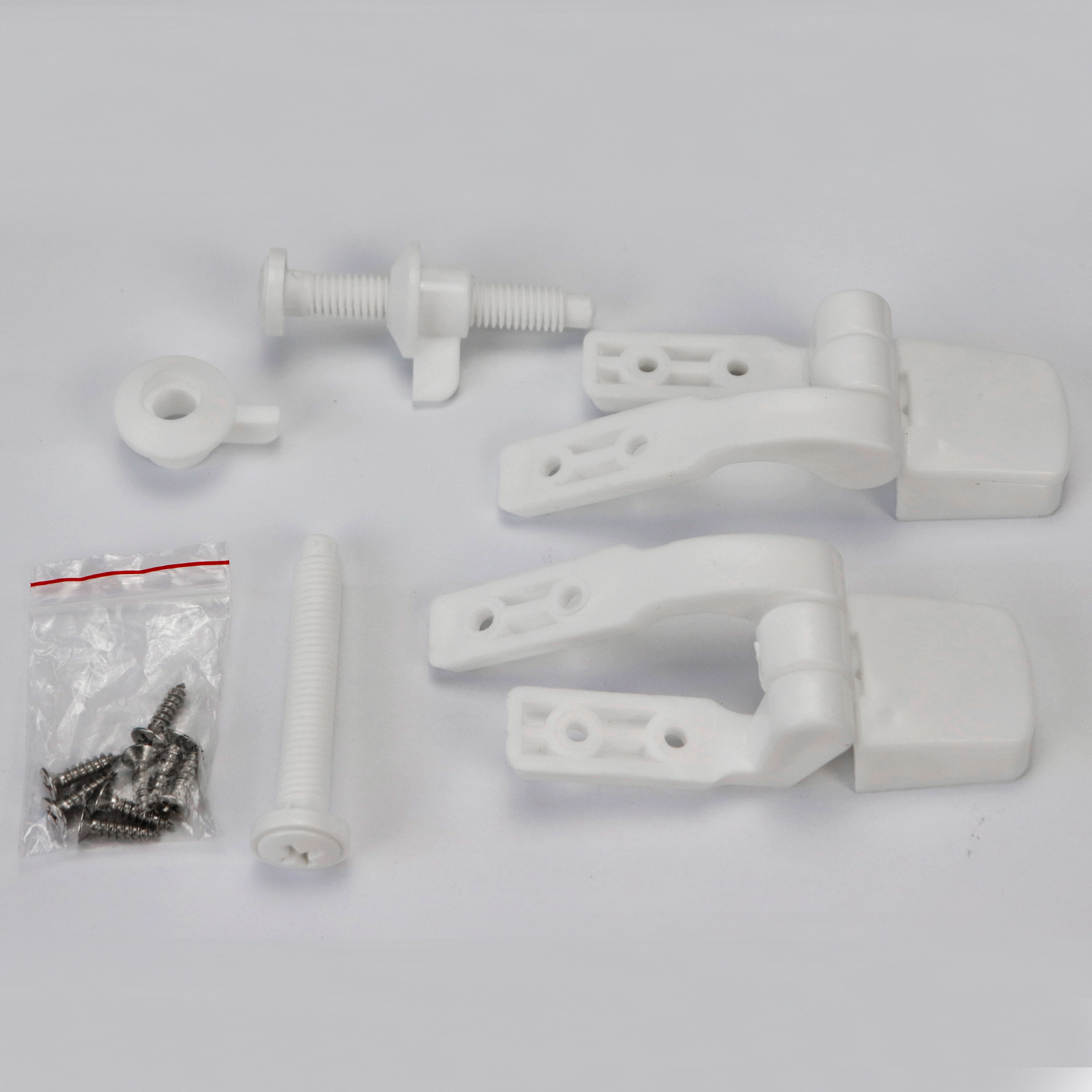 Fábrica directa cubierta de inodoro bisagra de plástico con accesorios tornillo image 4