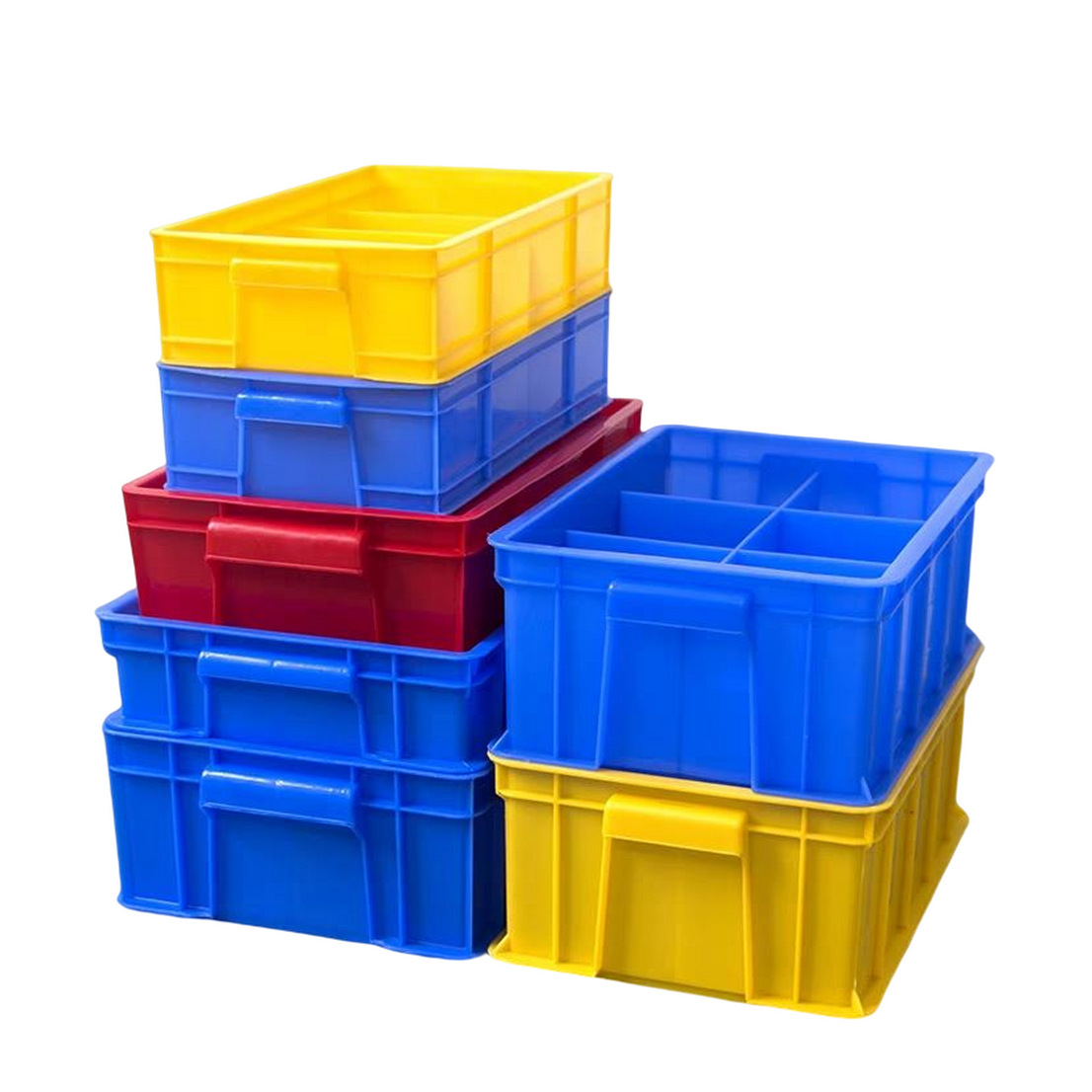 4格塑料零件盒五金螺丝工具分类归纳盒分格周转箱隔断工厂配件框