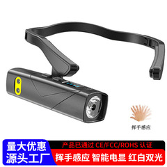 LED センサーヘッドランプ、屋外の強い光、長いバッテリー寿命、リチウム電池、屋外の夜間ランニング、サイクリング、夜釣りライト、耳掛け懐中電灯