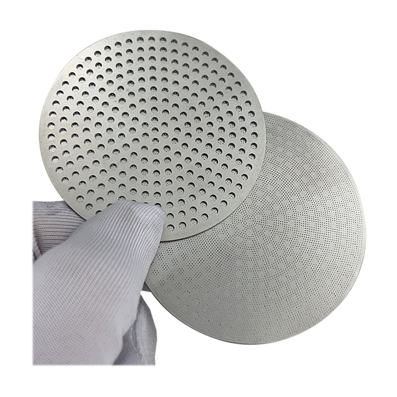 Filtro de grabado de doble capa de red de distribución de agua secundaria de café de acero inoxidable 304 sin mango de punto de soldadura Filtro de extracción de tazón de polvo