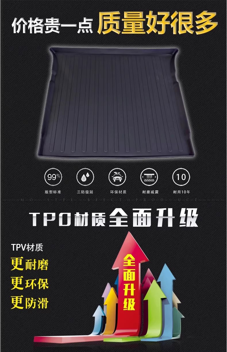 10-25 Mercedes-Benz G-Class G350D G500 G55 G65Amg G63 Special Waterproof Rear Trunk Mat