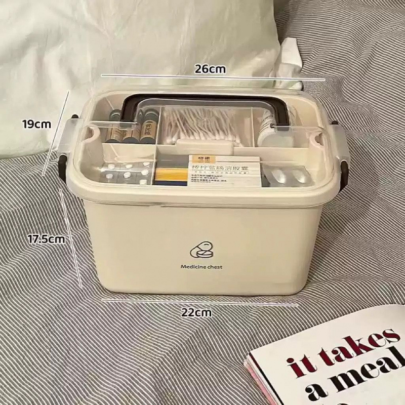 小药箱家庭装医药箱家用收纳盒大容量药品宿舍急救箱箱|undefined