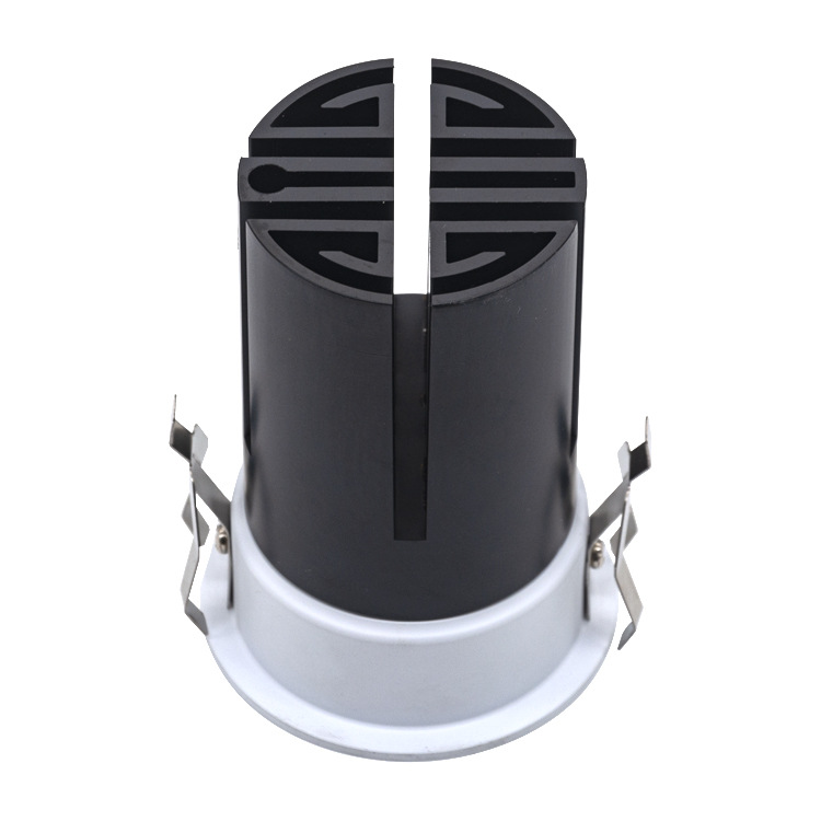 (2개) 커비 작은 스포트라이트 쉘 임베디드 거실 깊은 눈부심 방지 COB 소형 다운 라이트 키트 오프닝 25MM