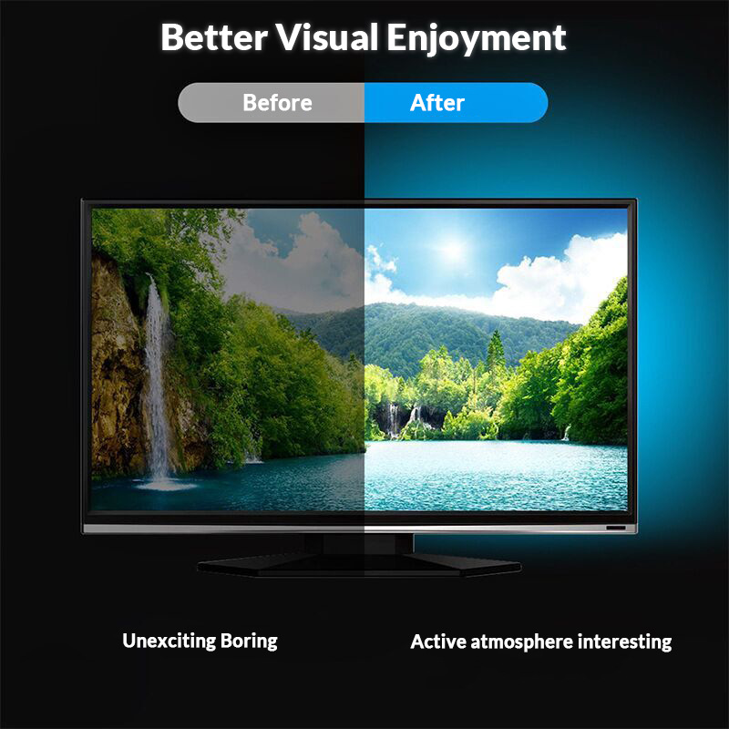 rgb燈帶套裝5050低壓usb電視背景七彩藍牙音樂5v燈帶 led燈條