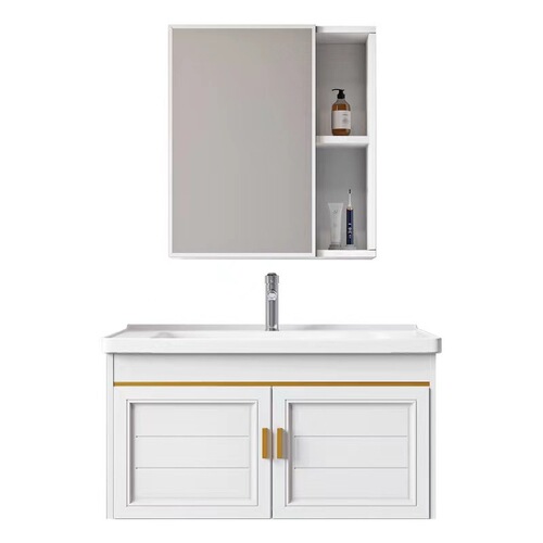 European minimalist style bathroom cabinet sink set balcony small household face basin home minimalist washstand