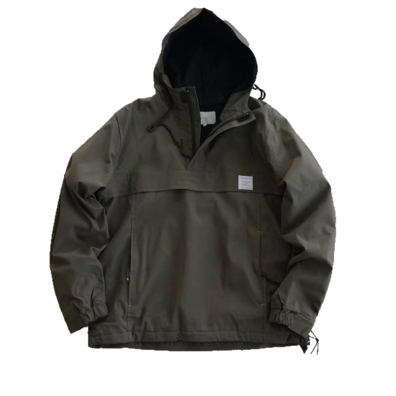 現物の日系レジャー工装カバーの頭と帽子の半ファスナーの屋外突撃服のコートの防風防水ジャケットの男女|undefined