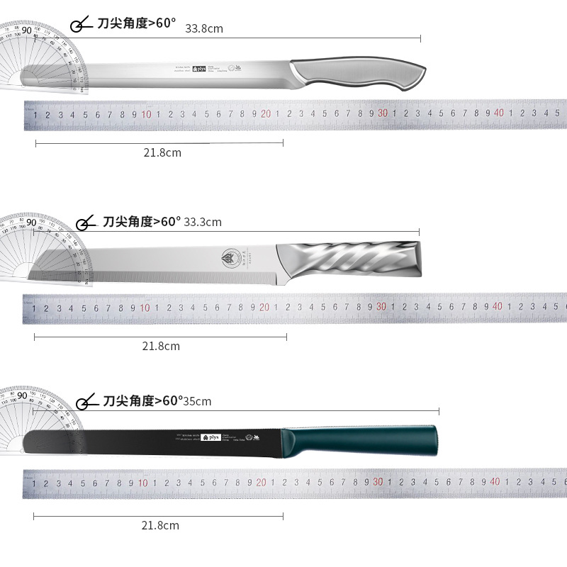 Cuchillo de frutas doméstico grande extensión cortar herramientas de sandía cuchillo de frutas tienda de frutas cuchillo comercial de sandía de acero inoxidable