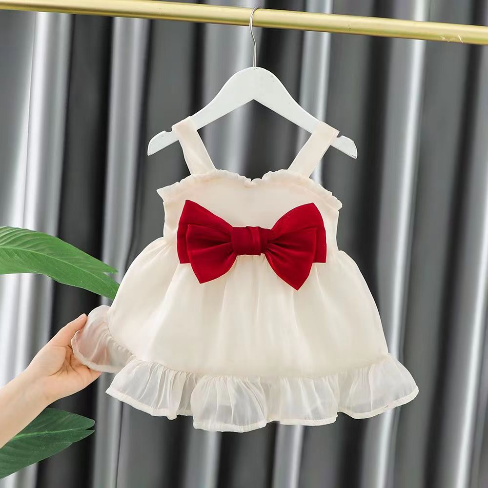 Princess Solid Color Cotton Girls Dresses display picture 3