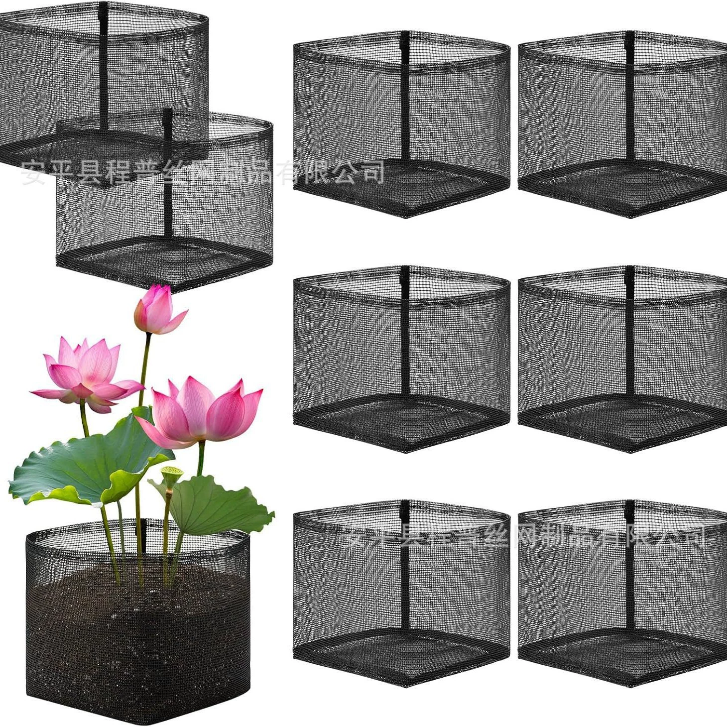 Дышащая сумка для водных растений, многоразовый горшок для выращивания растений в саду, сетчатая сумка для посадки водных растений